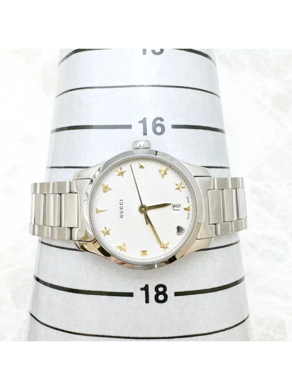Gucci G-Timeless 126.5 Watch Quartz Stainless Steel